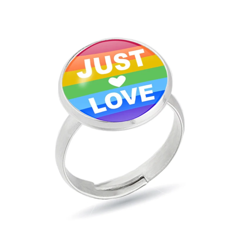 LGBT радужные кольца Gay Pride Красочные мужские женские титановые из нержавеющей