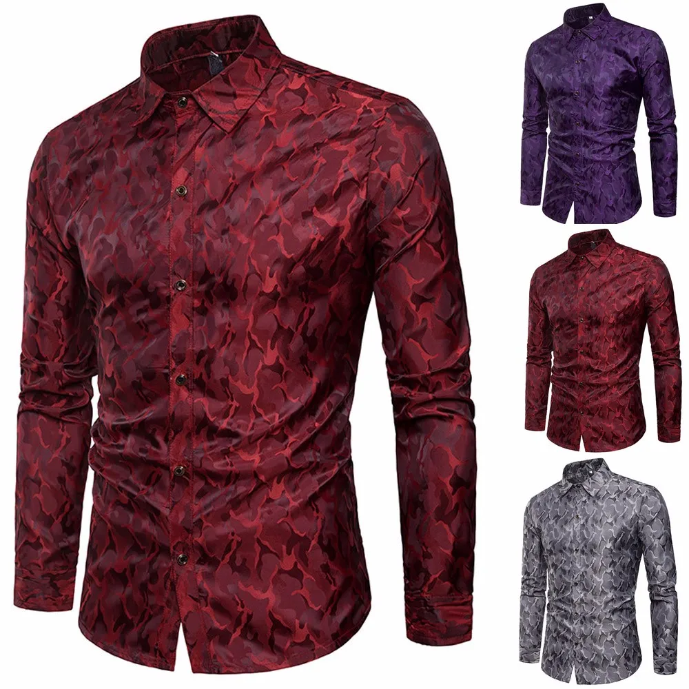 Мужская рубашка приталенная в полоску с длинным рукавом повседневная на