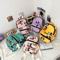 new disney genuine backpack mickey mouse minnie nylon teenagers school bags cute girls travel bag detachable two piece set gift