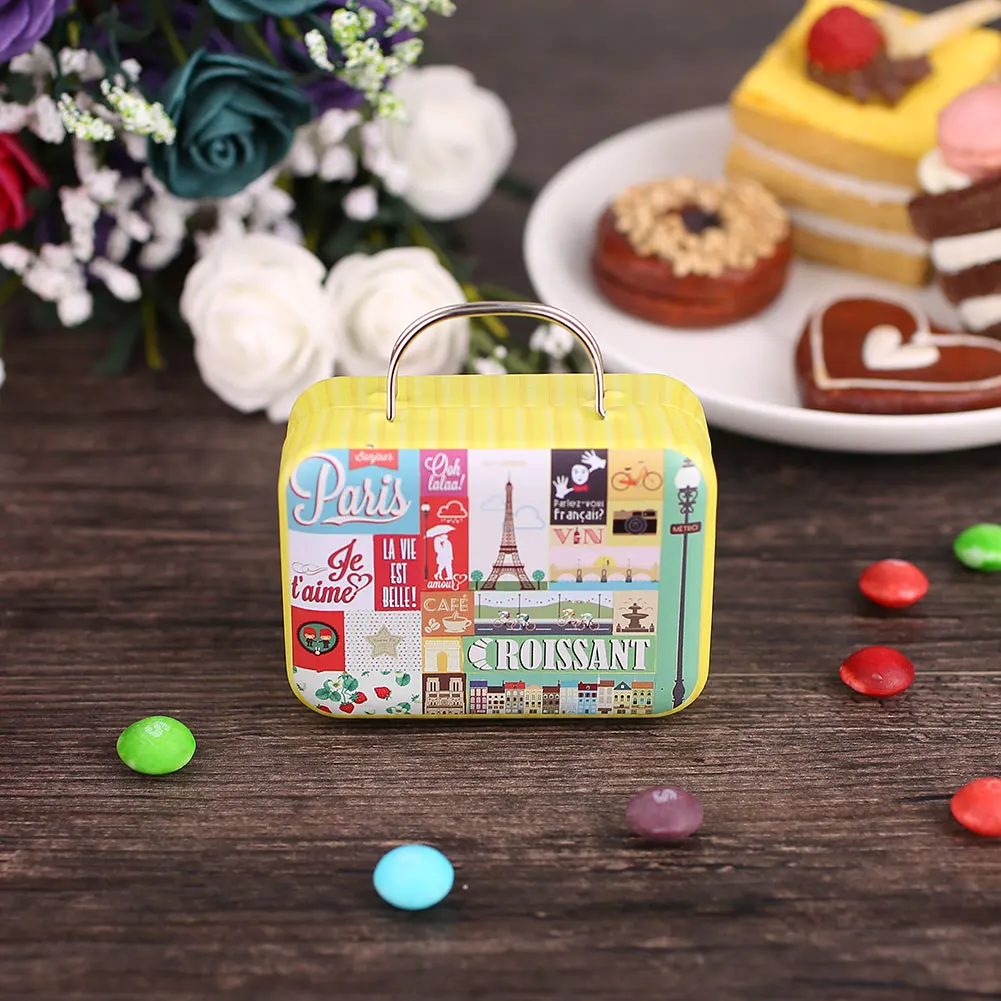 Ретро Свадебный миничемоданчик коробка для подарков закуска домашний винтажный