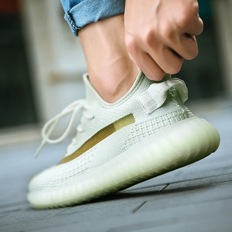 

New Luxury Brand Sport Shoes Men White Gray Running Shoes Man High Quality Jogging Sneakers Mens Breathable Walking Shoes Women