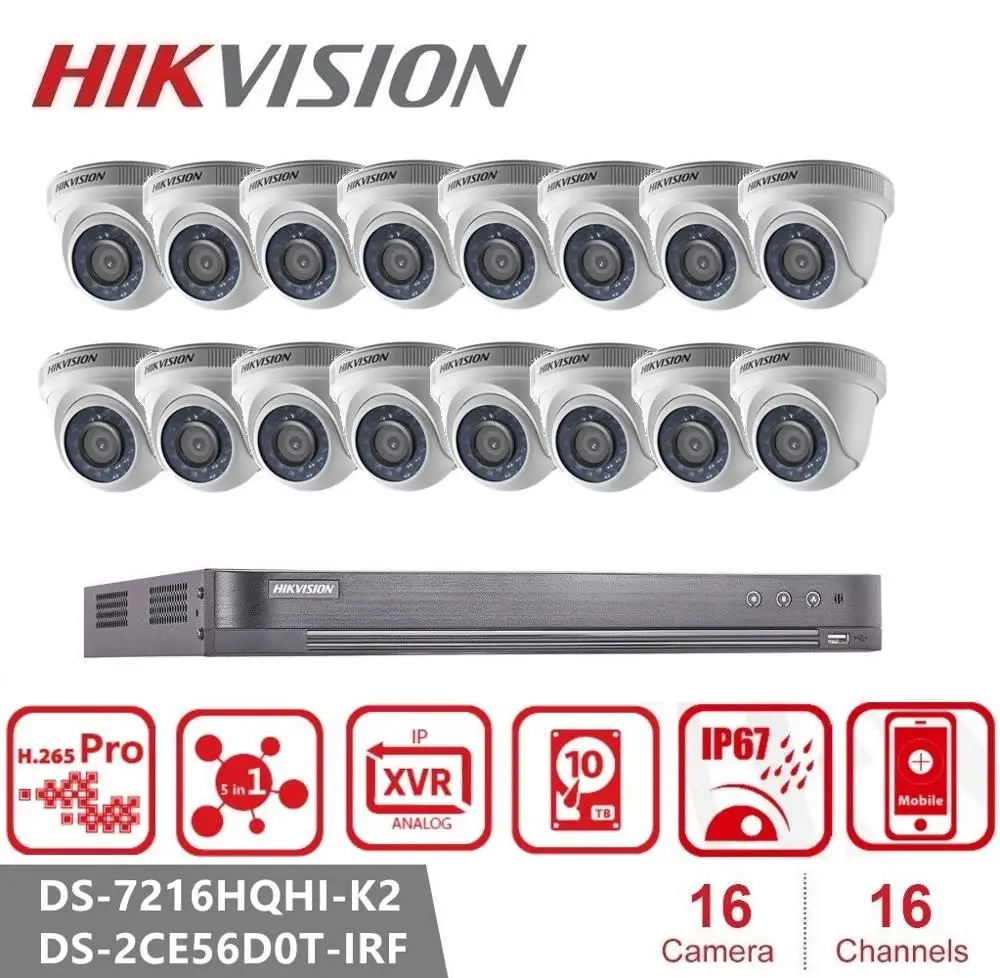 Камера видеонаблюдения Hikvision водонепроницаемая инфракрасная камера