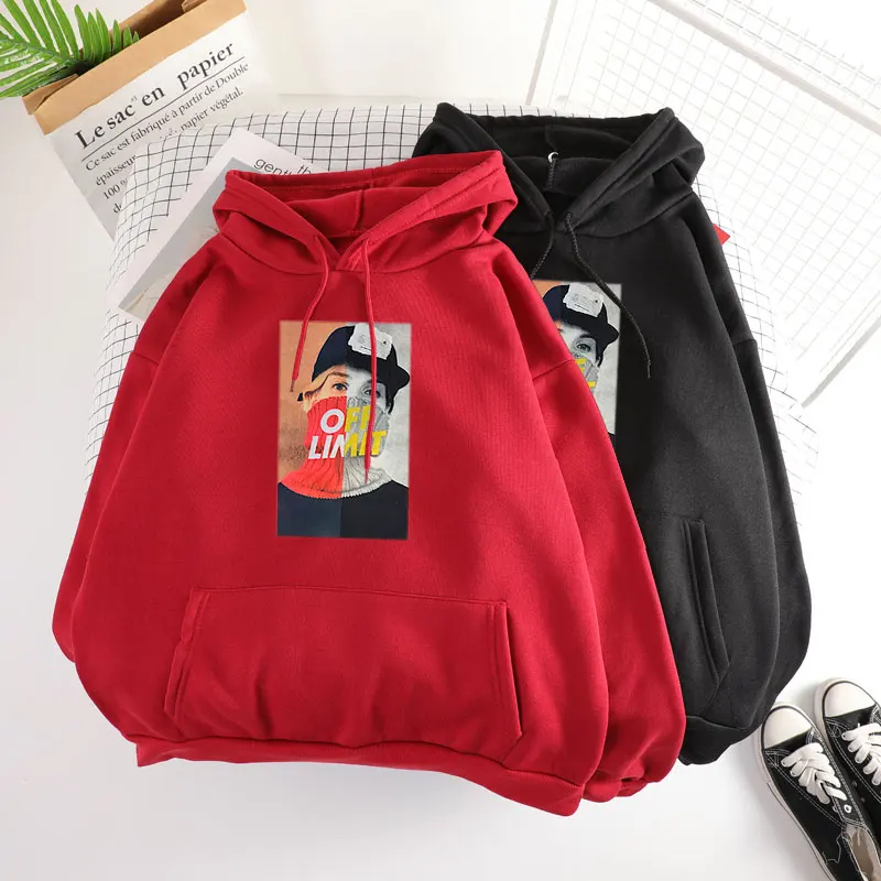 Shellsuning/Зимние Повседневные одноцветные толстовки для женщин Толстовка Harajuku с