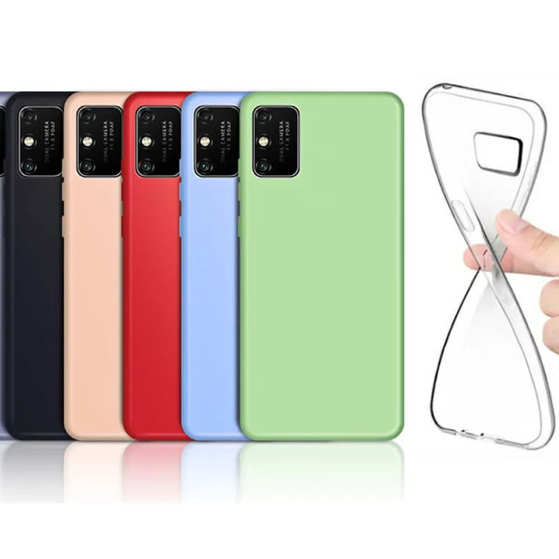 Мягкий прозрачный силиконовый чехол для Huawei honor 9S черный красный синий зеленый