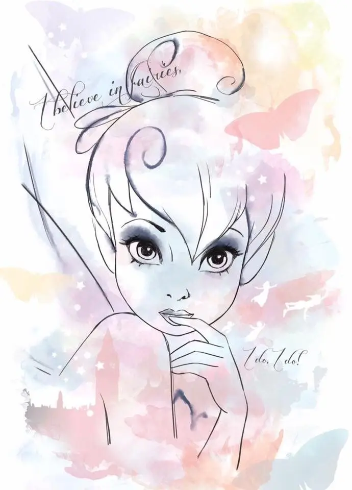 Div 5D бабочка эльфов леди девушка женщина Бабочка Акварель Искусство Красота 3D