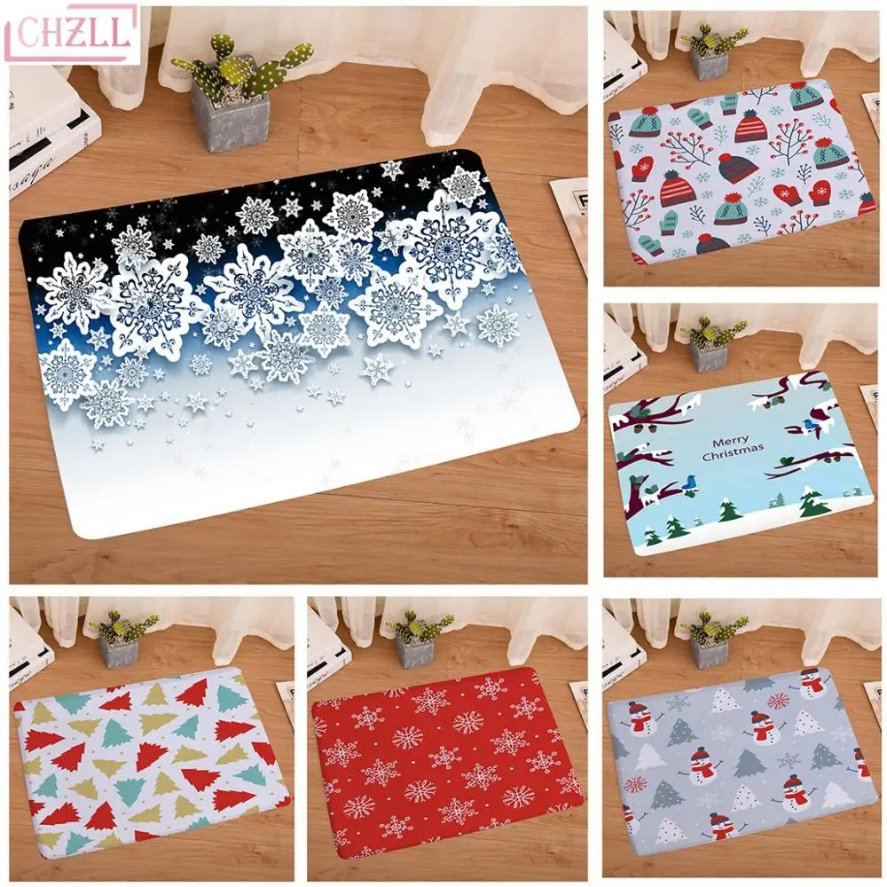 Рождественский дверной коврик CHZLL напольный ковер наружные коврики для дома 2019