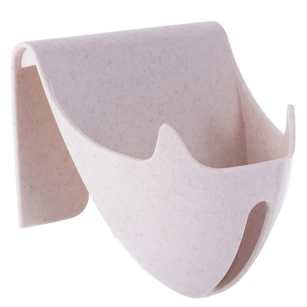 

1Pc Soap Holder Bathroom Shower Soap Dish Shower Plates Soap Storage Box Drain Wall Mounted Self Adhesive Bathroom Supplies
