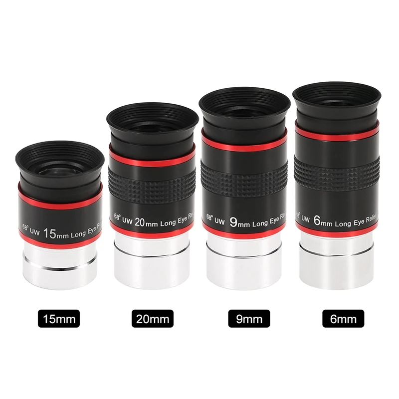 1 25 дюймов окуляр микроскопа 68 градусов ультра Широкий формат 15 мм для