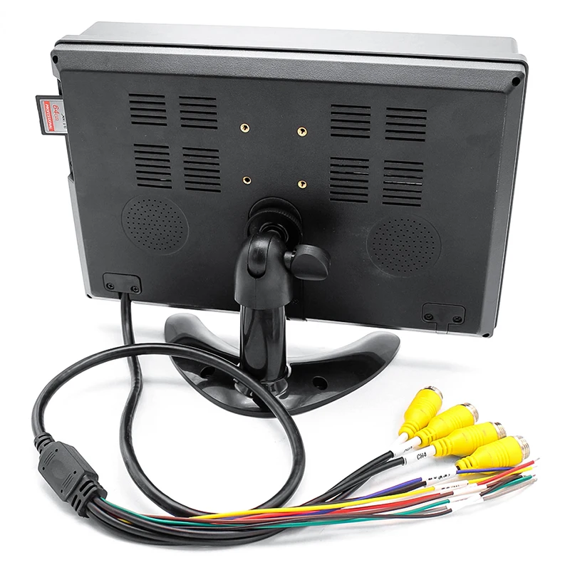 HD AHD 1920*1080P 10,1 дюймов Автомобильный MP4 MP5 грузовик фургон Автобус DVR Запись видео монитор с 4CH AHD Передняя Задняя Левая Правая камера
