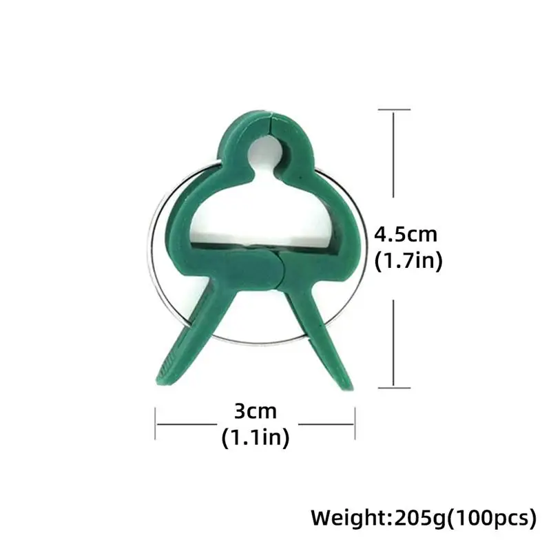 100 шт. завод Поддержка зажимы сада цветок орхидеи для стержня виноградной лозы