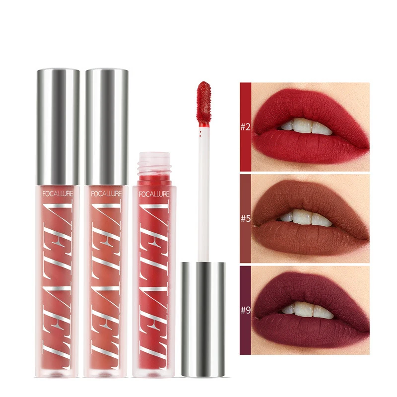 

Velvet Lip Glaze Matte Lipstick Waterproof Repairing Soft Natural Non-marking Student Lip Gloss Korean Cosmetics for Wholesale
