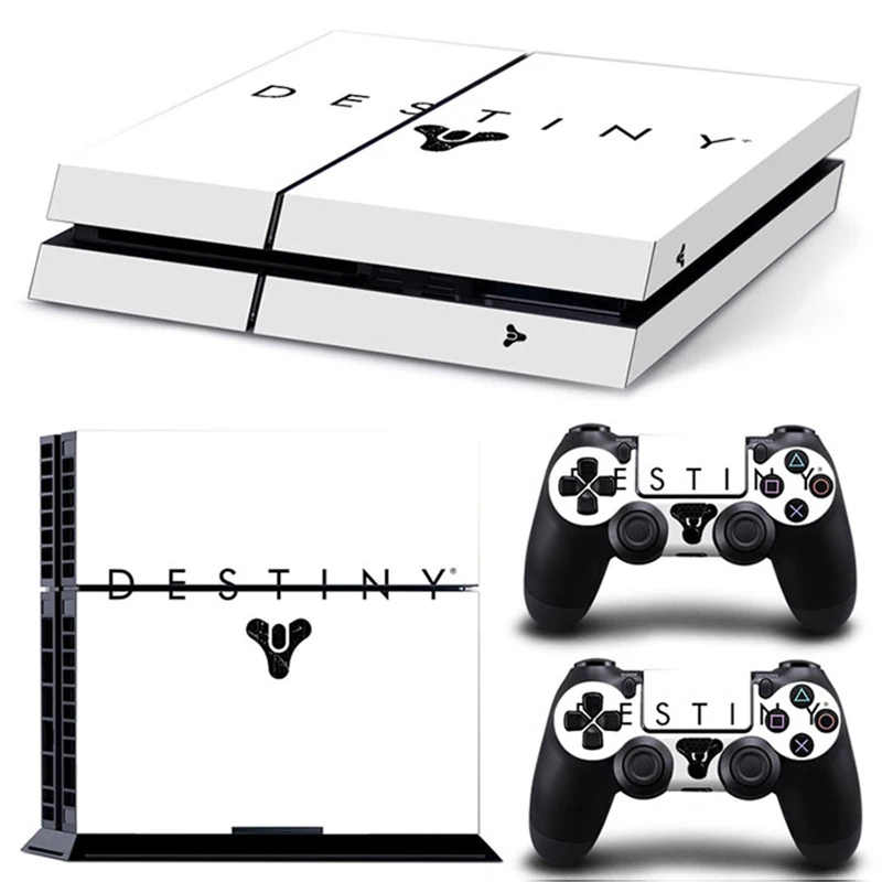 

Наклейка на консоль Playstation 4 и 2 контроллера, стиль 1