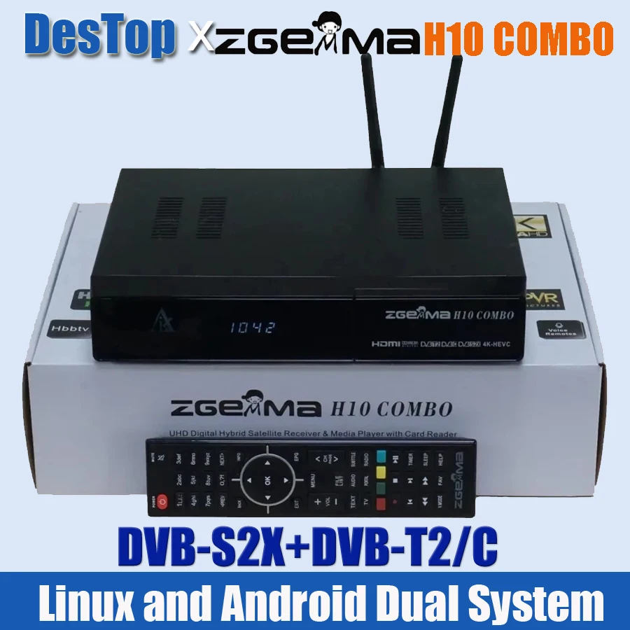 2 шт. ZGEMMA H10COMBO DVB S2X + T2/C Enigma2 Linux и Android в наличии | Электроника