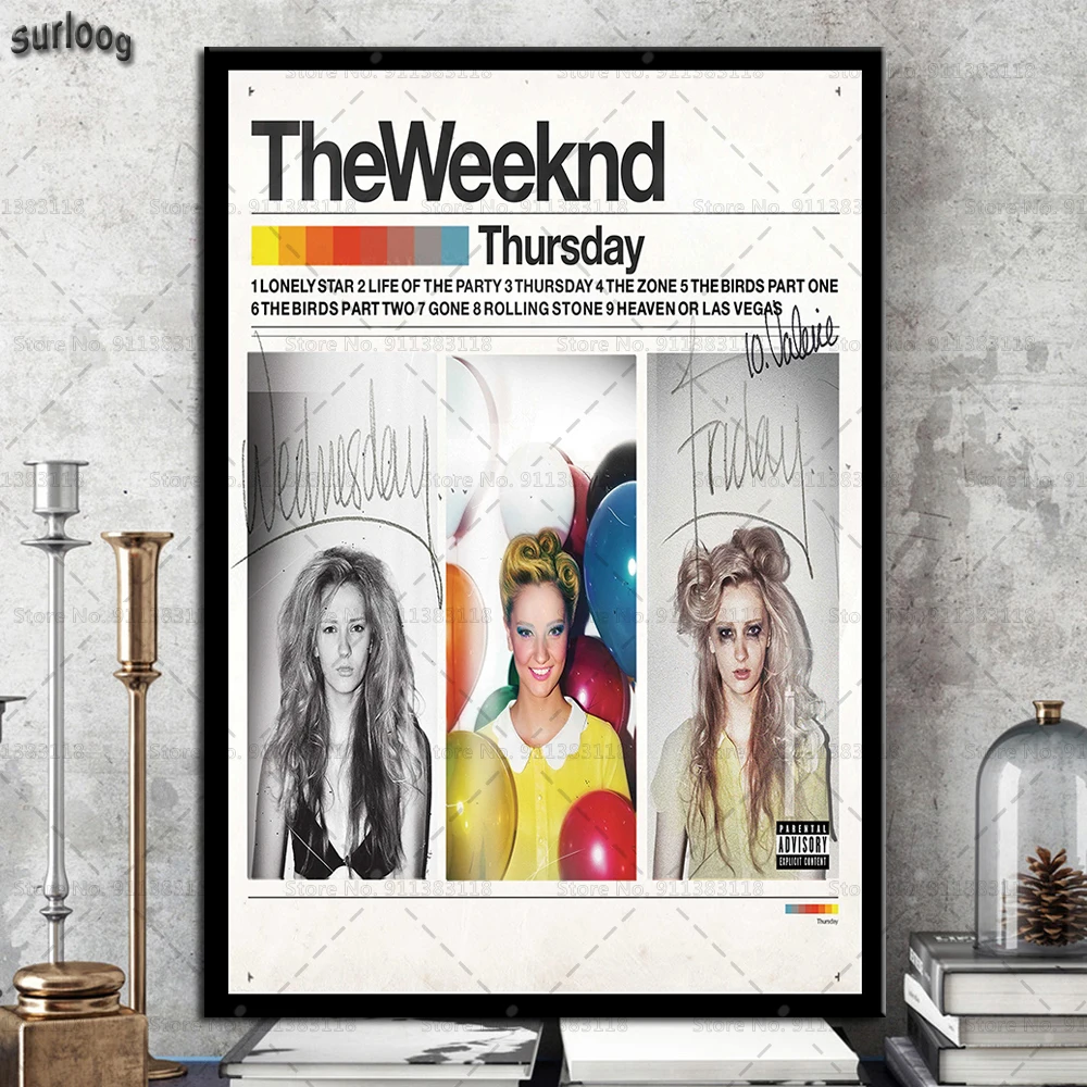 Плакат The Weeknd с музыкой певицей звездами настенные художественные плакаты