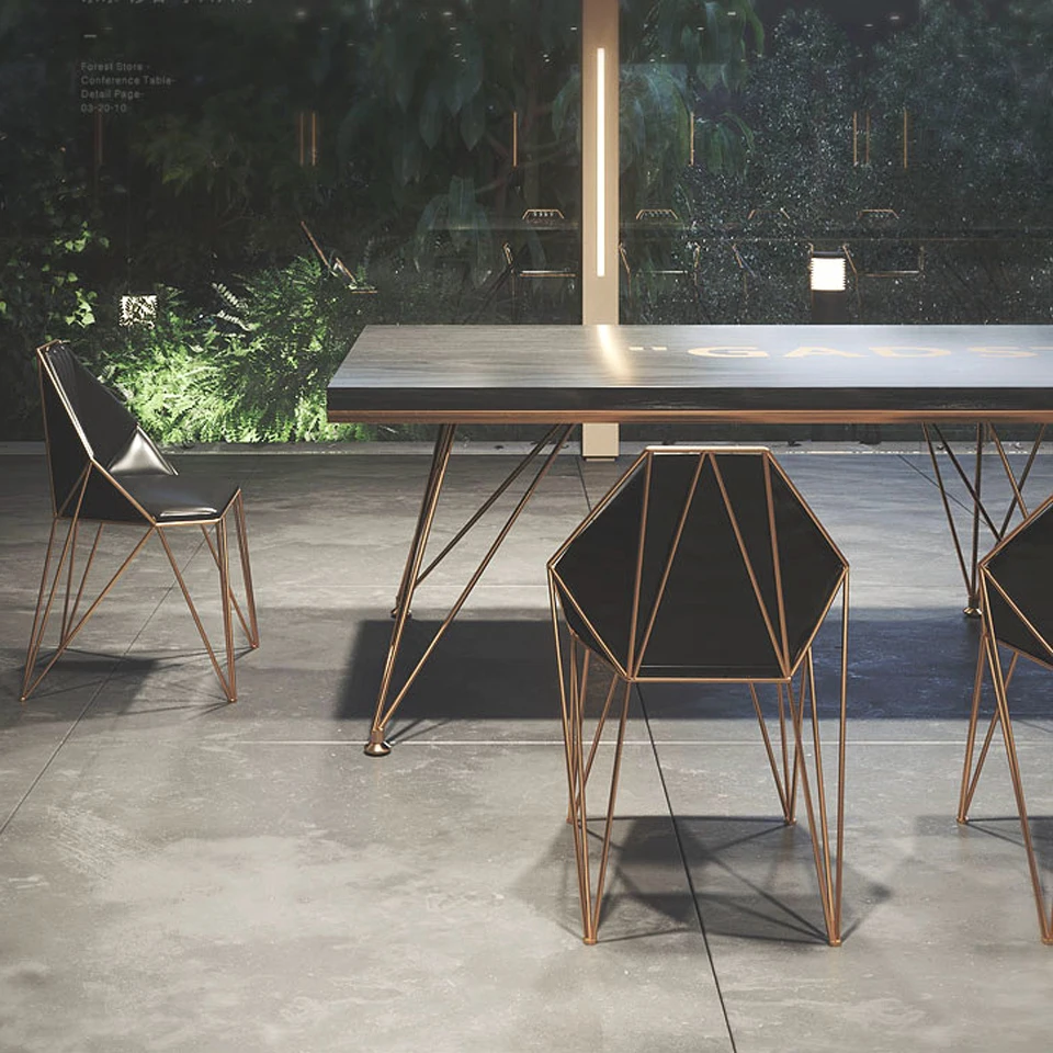 Современный простой индивидуальный обеденный барный стул Роскошный Золотой