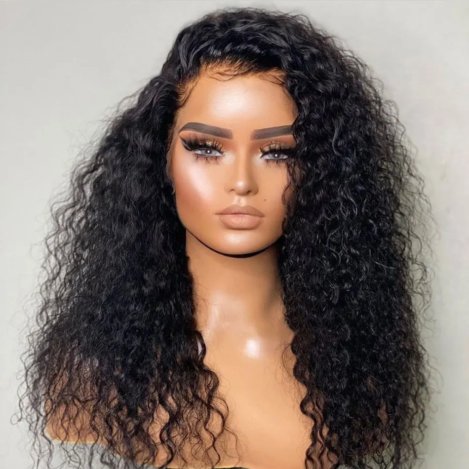 HD 5x5 Transparent Water Wave Lace Closure Wig Brazilian Water Wave Lace Front Wig Recifeya 100% Remy Curly Human Hair Lace Wigs
