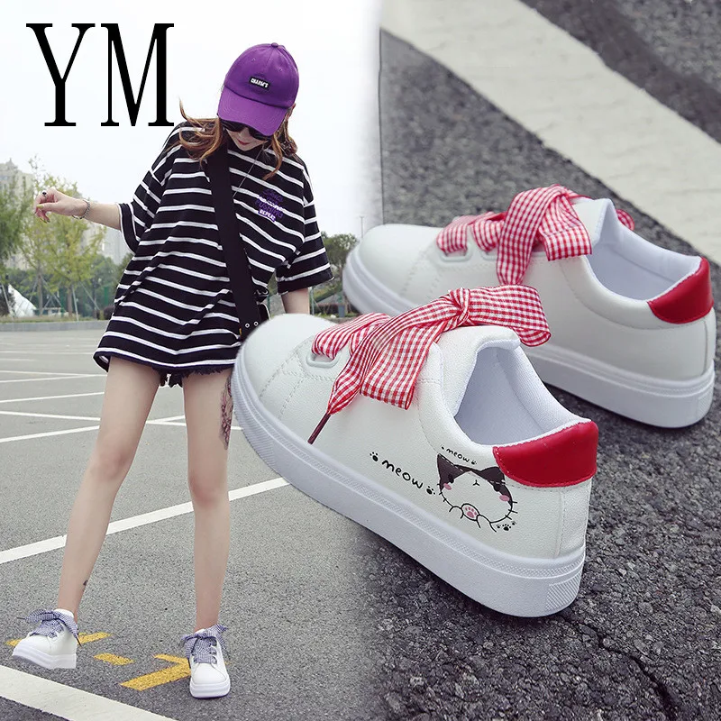 Лидер продаж 2018 модные парусиновые туфли Женская Вулканизированная обувь