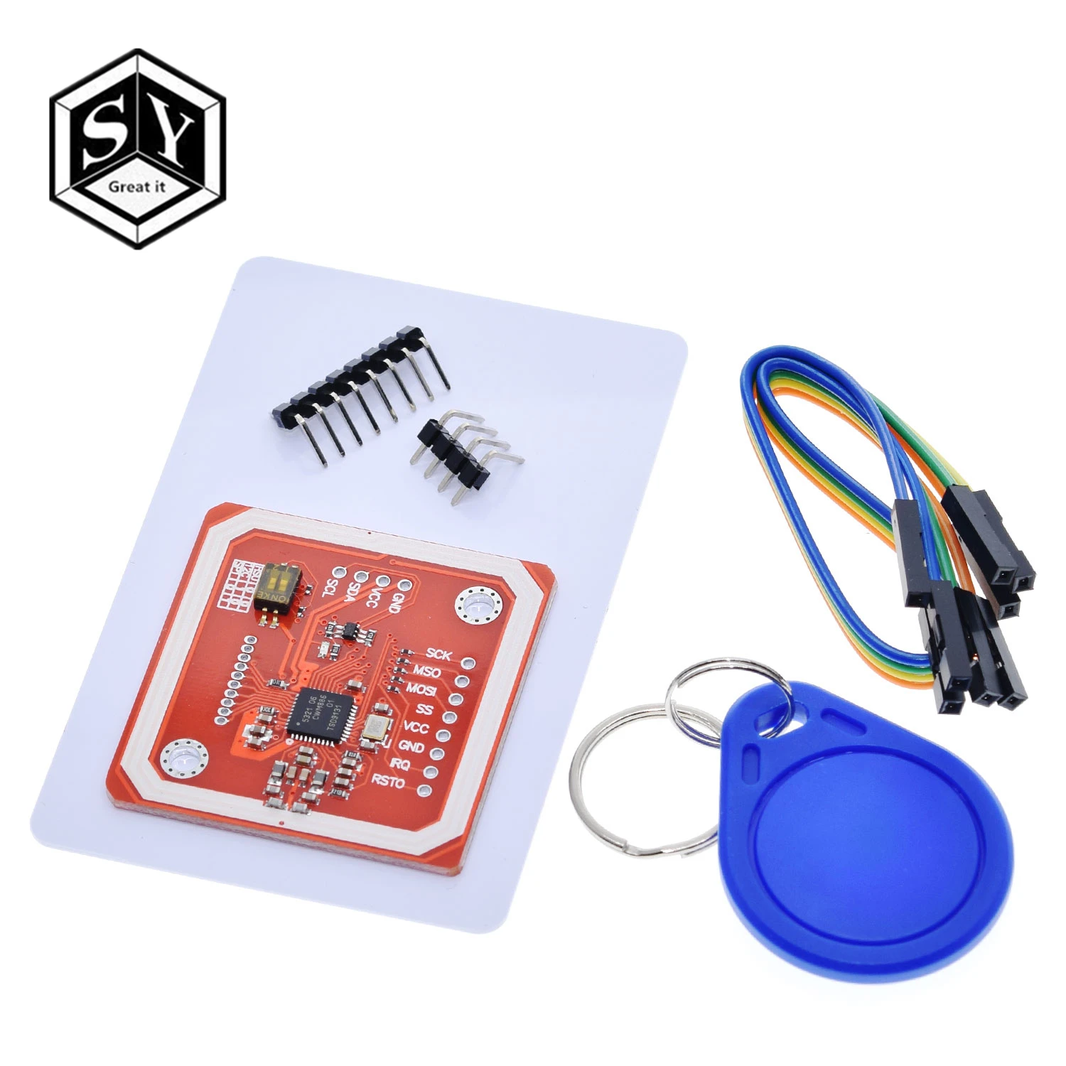 1 компл. GREAT IT PN532 NFC RFID беспроводной модуль V3 пользовательские комплекты писатель режим IC S50 карты PCB аттенна IEC IIC SPI HSU для Arduino