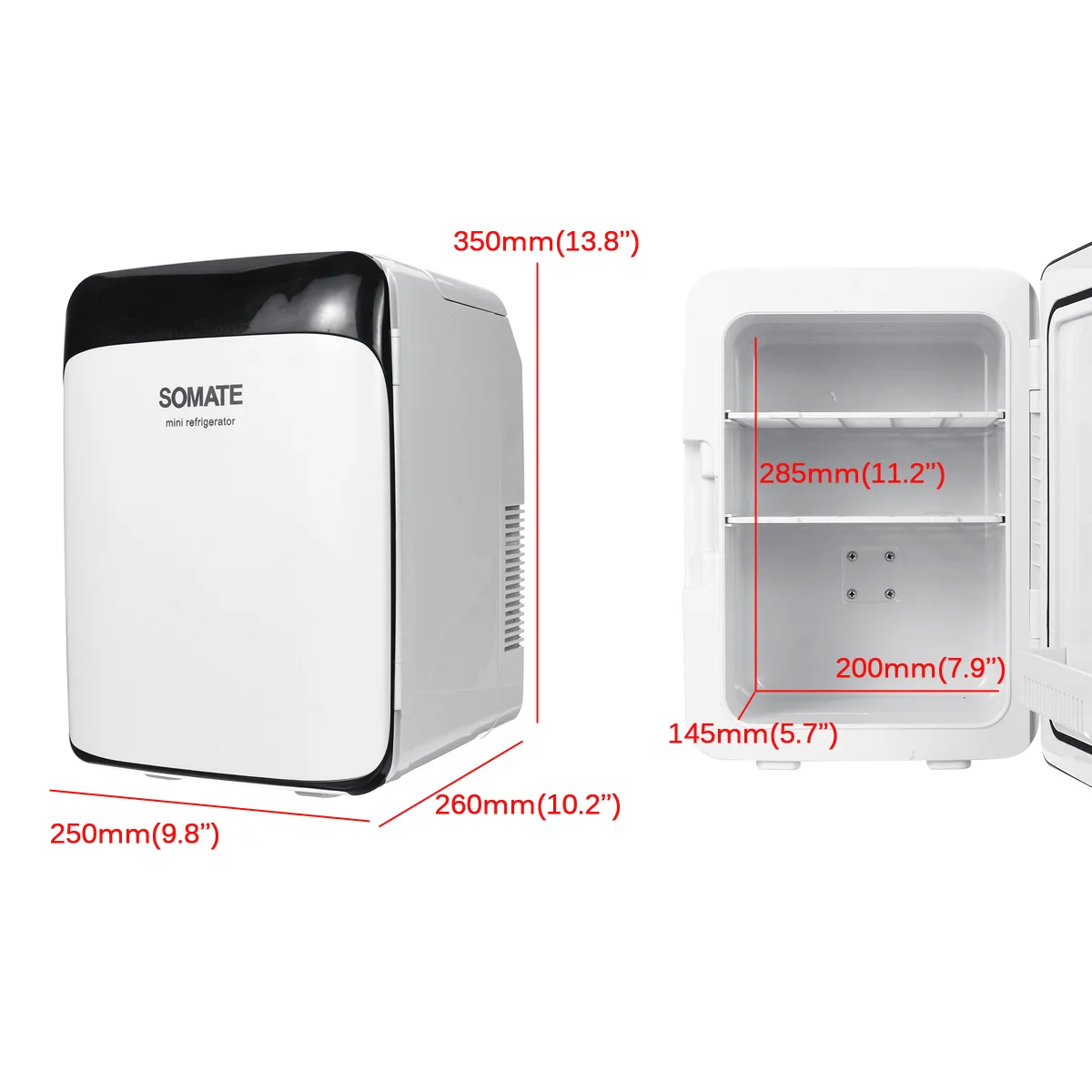 Goedkoop 10L Auto Koelkast Thuis Auto Mini Koelkasten 12V 110V Draagbare Drinken Voedsel Vriezer Cooler -18-65 °C Voor Auto Thuis Outdoor