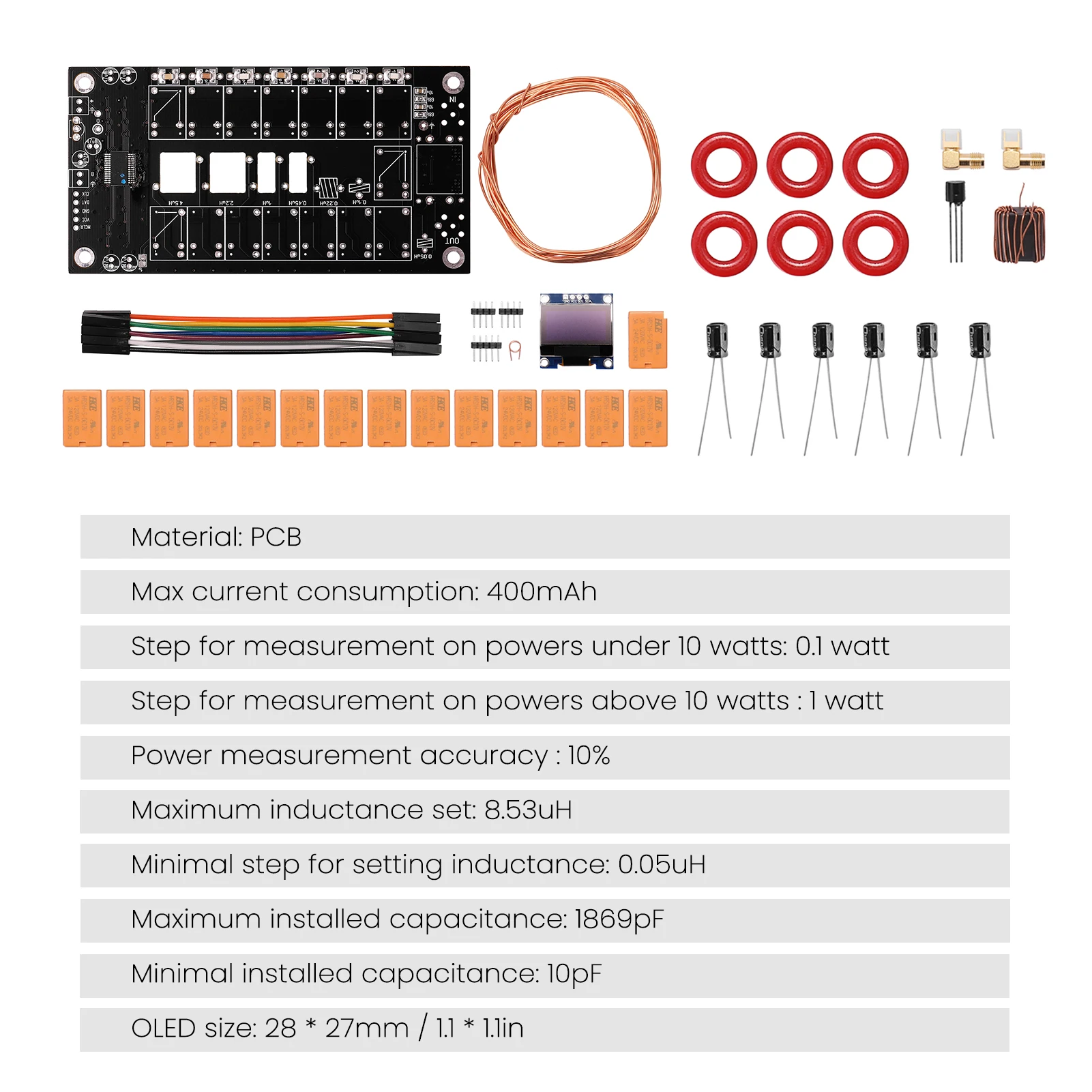 ATU-100 DIY наборы 1 8-50 МГц ATU-100mini автоматический тюнер антенны от N7DDC 7x7 + OLED прошивка