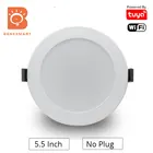 Светодиодный светильник Tuya, 6 дюймов, регулировка яркости круглые светлые пятна светильник Голосовое управление через приложение Alexa Echo Google Home Smart Life