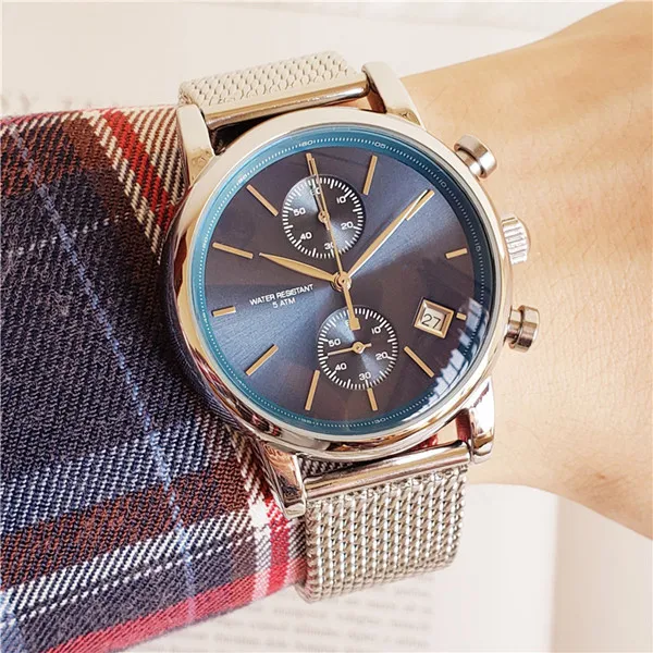 

Luxury Brand Men's Master Watch Automatic Quartz Watch Blue Stainless Steel Sapphire Silver Gold Watch