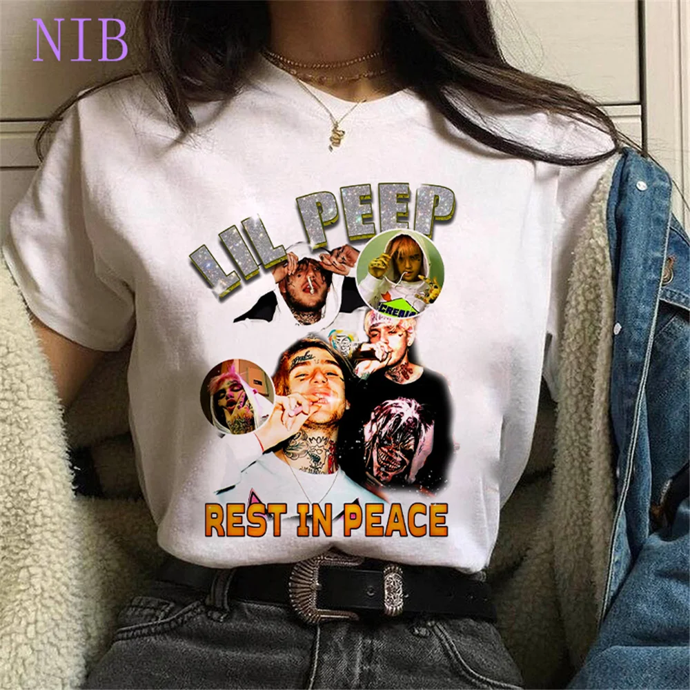 

Fashion women's streetwear Hip Hop Lil Peep printing t shirt Tops harajuku casual Tees gothic punk oversized women/men's T-Shirt