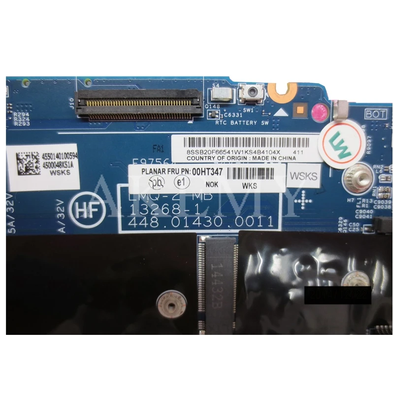 

Akemy X1C Motherboard For Lenovo ThinkPad X1 X1C carbon Laotop Mainboard with i5-5300U CPU 8GB RAM