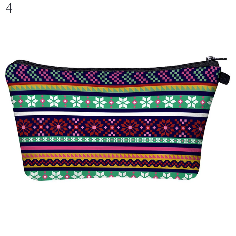 Модный мультяшный рождественский подарок Женская дорожная косметичка для