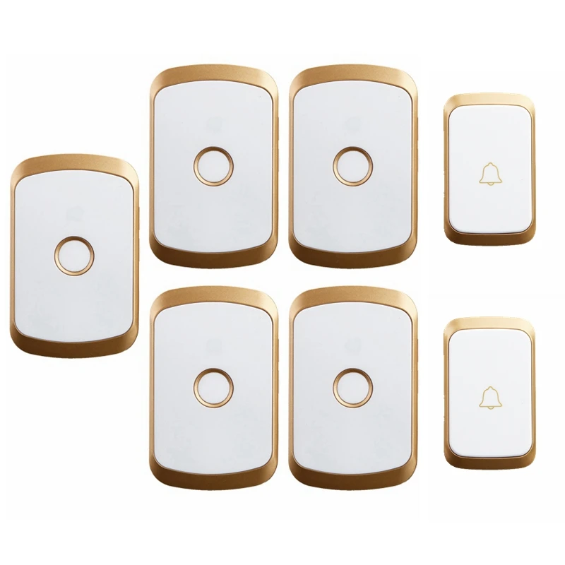 Беспроводной водонепроницаемый дверной звонок с дистанционным управлением 300 м