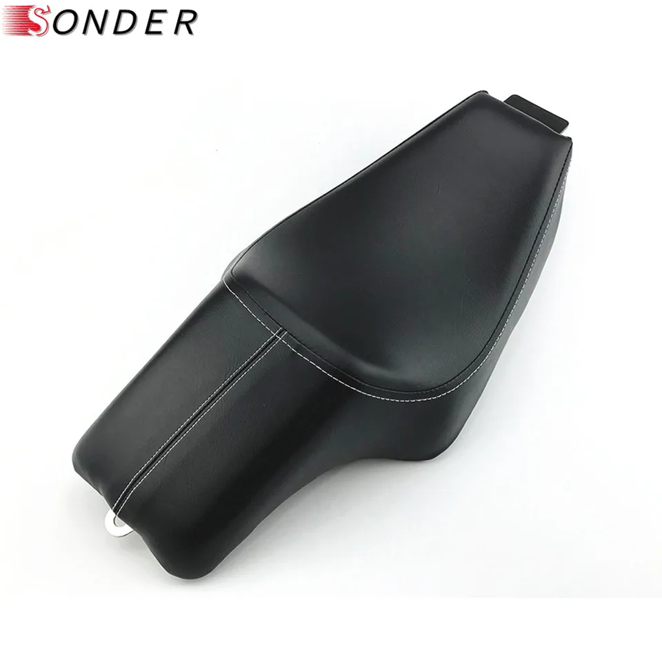 Для Harley Sportster XL 883 iron X48 XL883 1200 48-8 2004- мотоциклетное кожаное сиденье для водителя спереди и сзади