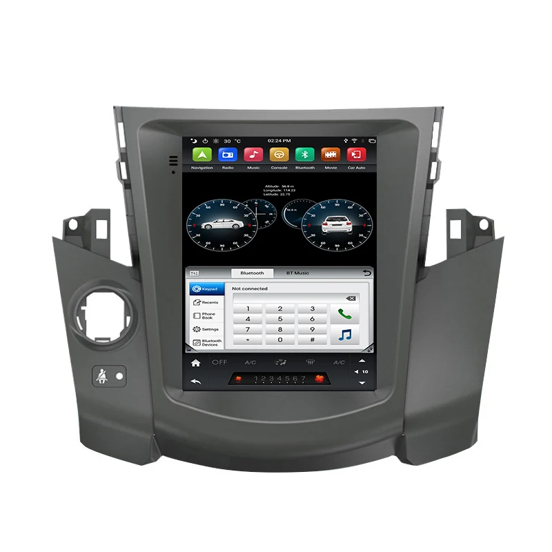 9 7 &quotAndroid 0 автомобильный мультимедийный плеер PX6 Tesla Style touch Radio для Toyota RAV4 2009 DSP 6 Core