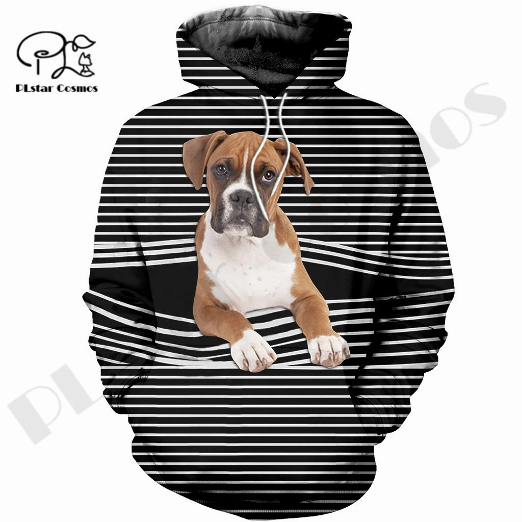 

PLstar Cosmos 3Dprinted Boxer Dog Pet Newest Harajuku Streetwear Unique Unisex Man/Woman Casual Hoodies/Sweatshirt/Zip Style-3