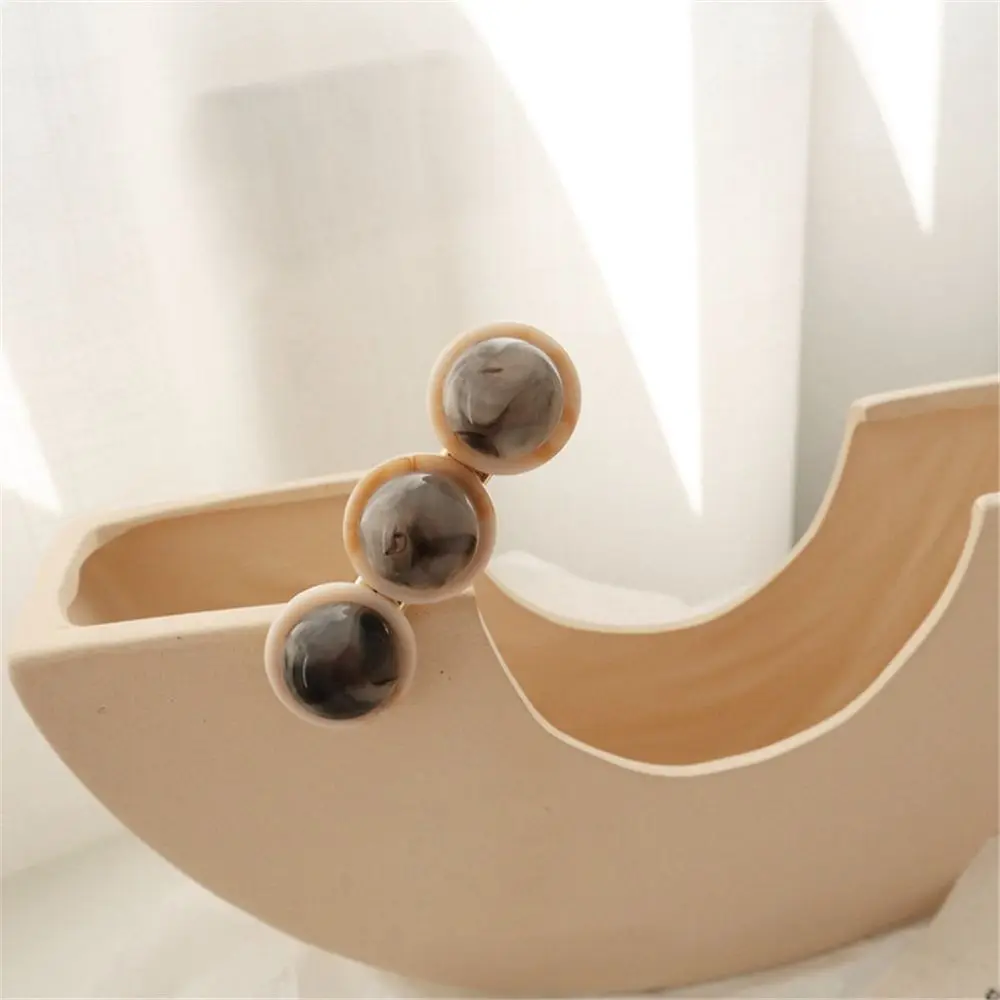 В Корейском стиле модная обувь Смола мрамор заколки для волос Заколки женщин с