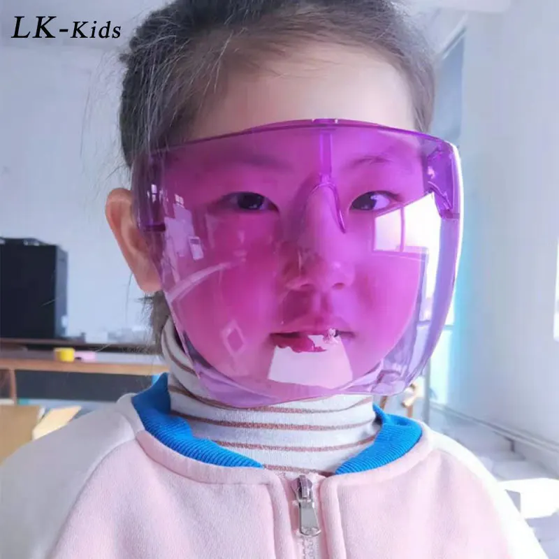 

LongKeeper Kids Faceshield Protective Glasses Safety Children Sunglasses Anti-spray Anti-fog Goggles Full Face Protection Gafas