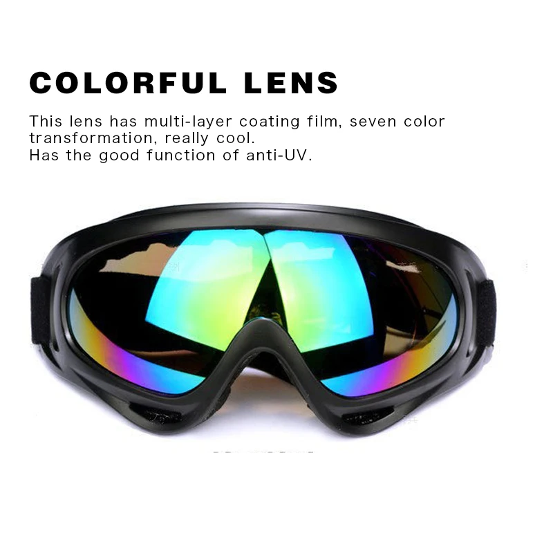 

Outdoor Goggles Motorcycle Glasses Skiing Windproof Ski Goggles UV400 Blinkers Eye Protection Cover Cycling Sunglasses Protect