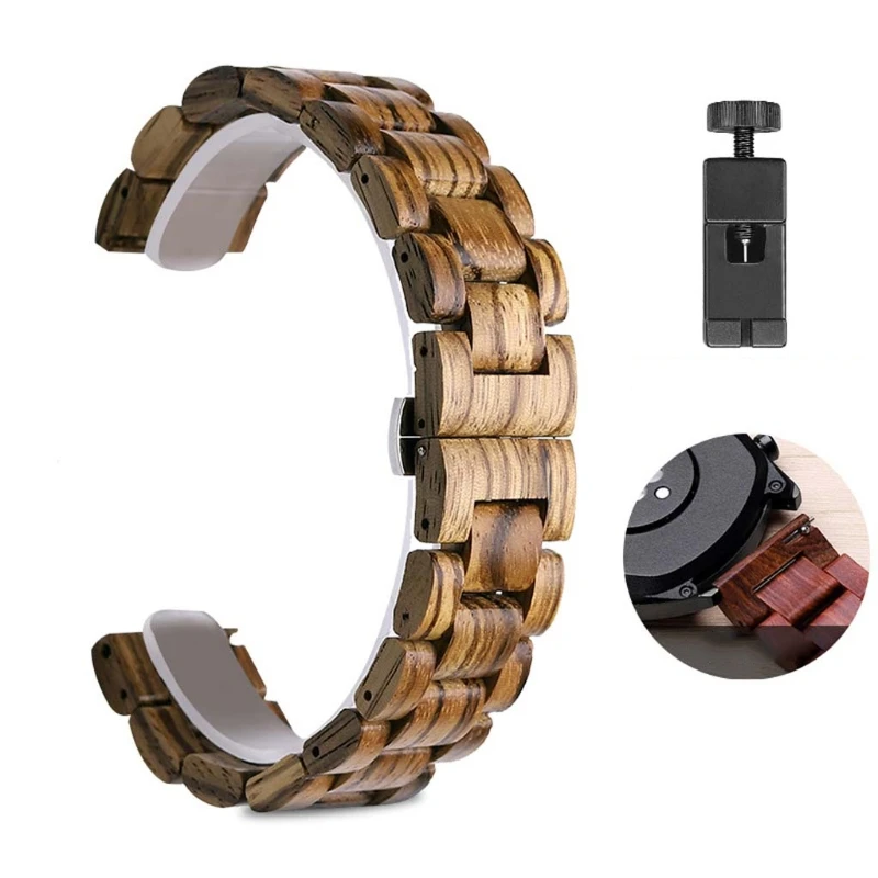 

20/22mm universal sandalwood Strap for huawei -GT/-Huami/-Galaxy Watch wristband J60A