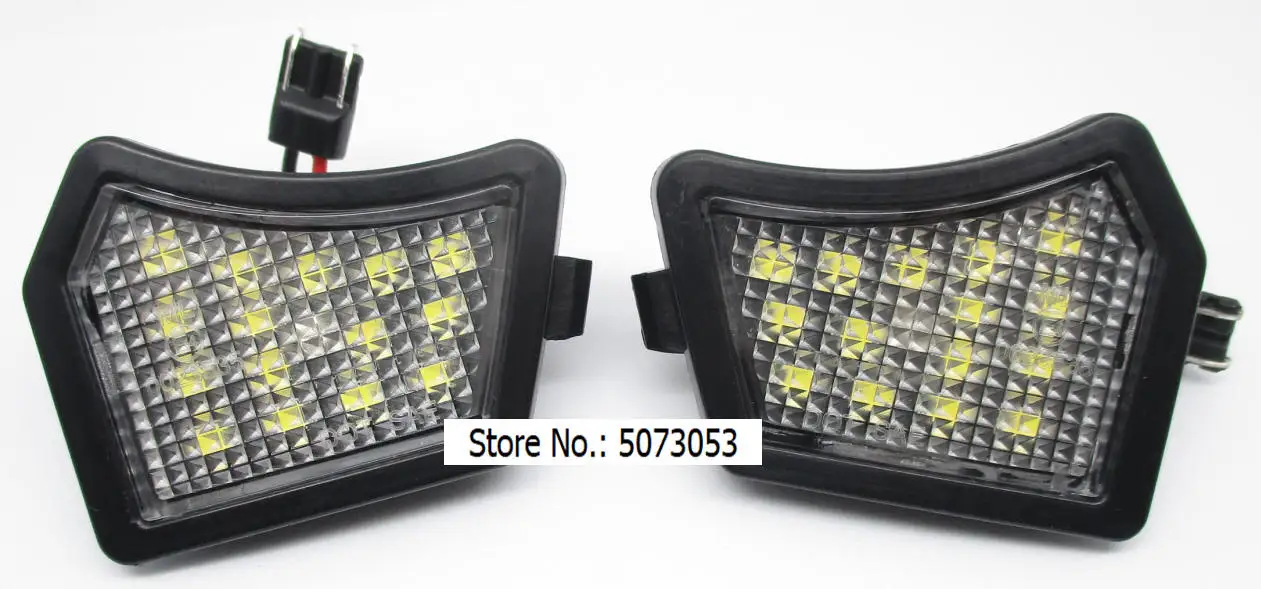 1 пара светодиодный под боковое зеркало Puddle с подсветкой LED лампа светильник