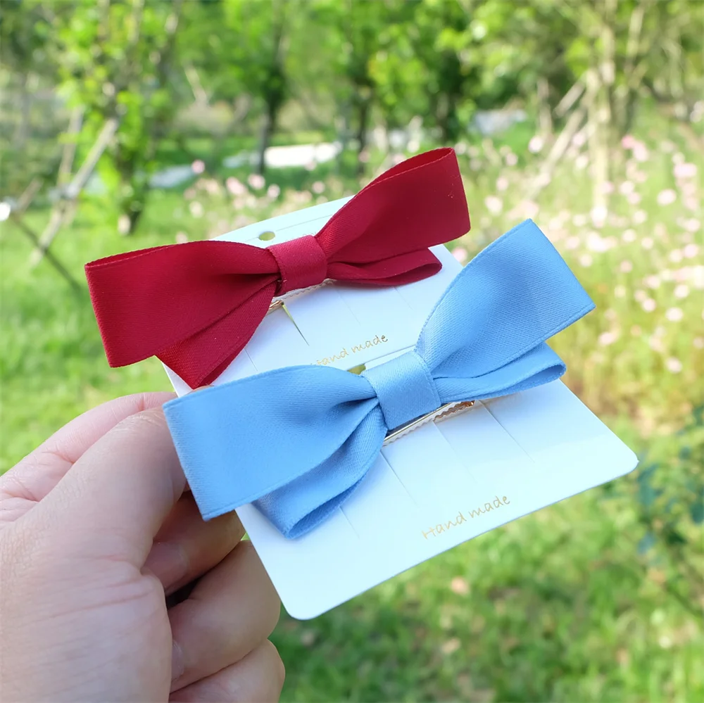 2 шт./компл. Классическая модная заколка для волос с бантом девочек Корейский