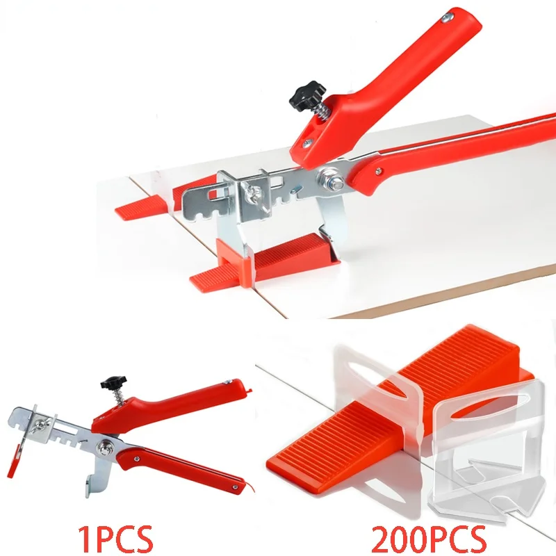 201PCS tile leveling system is used for ceramic tile and floor tile laying construction tools 1-3mm svp for laying tiles tools