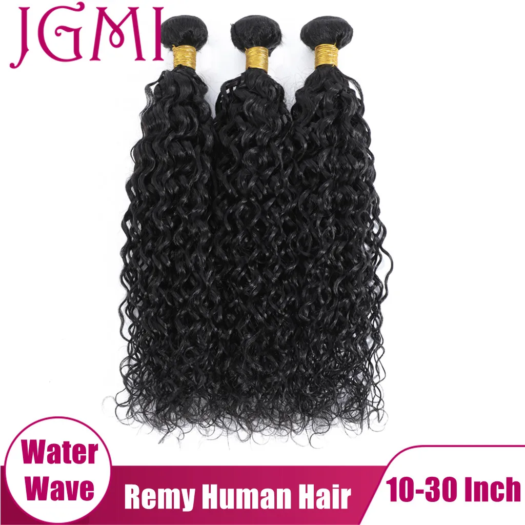 

JGMI 8 - 30 дюймов волнистые бразильские человеческие волосы Remy для наращивания для женщин натуральные черные двойные пряди