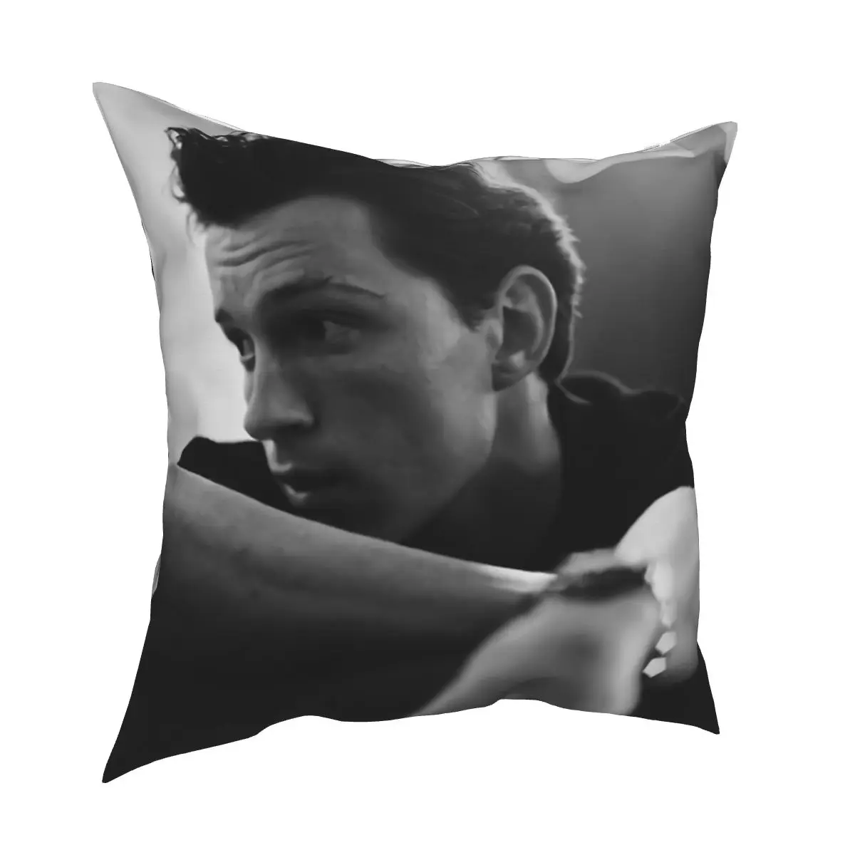 

Tom Holland B & W чехол для подушки с рисунком, искусственный декор, наволочка для подушки, квадратная наволочка 40*40 см, наволочка, домашний декор