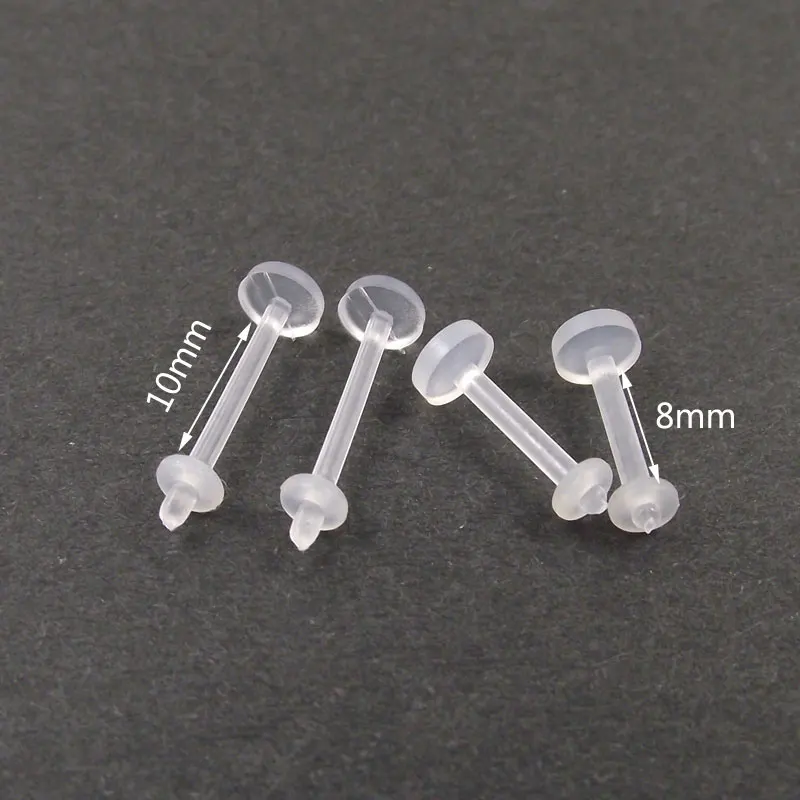 

2 шт./Лот 16 г прозрачное невидимое кольцо для губ с круглыми серьгами пирсинг для тела ювелирные изделия