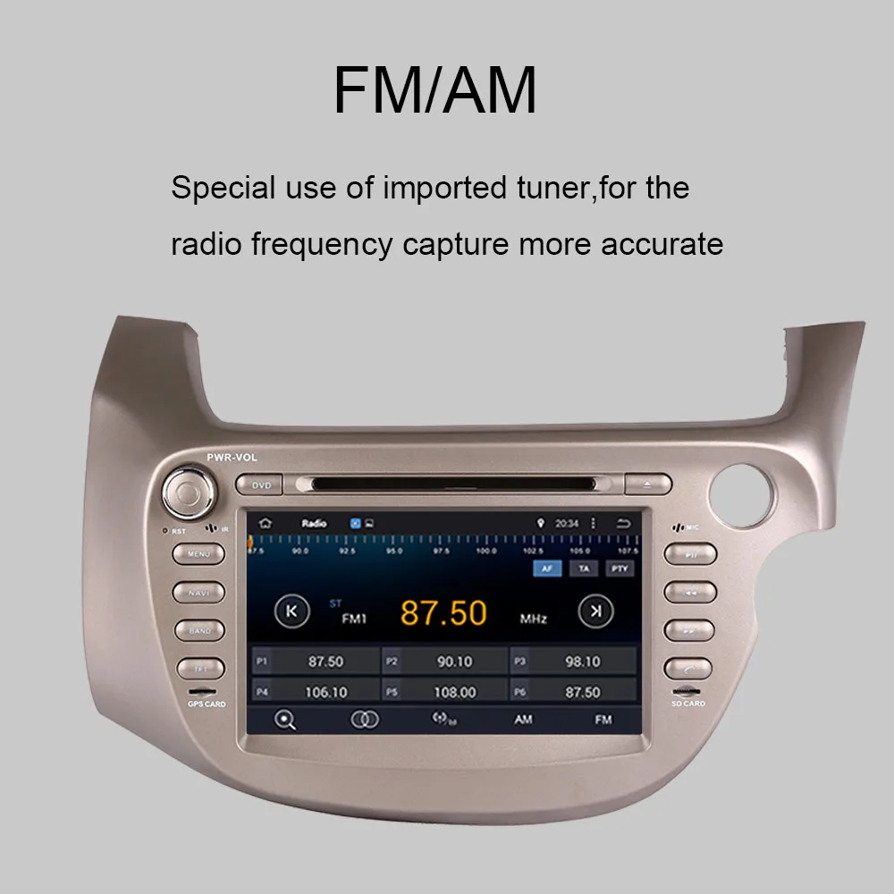 Android 10.0 Octa Core Auto Radio Stereo Multimedia DVD Player For Honda Fit/Jazz 2007-2013 Right Driving Car GPS Navigation | Автомобили