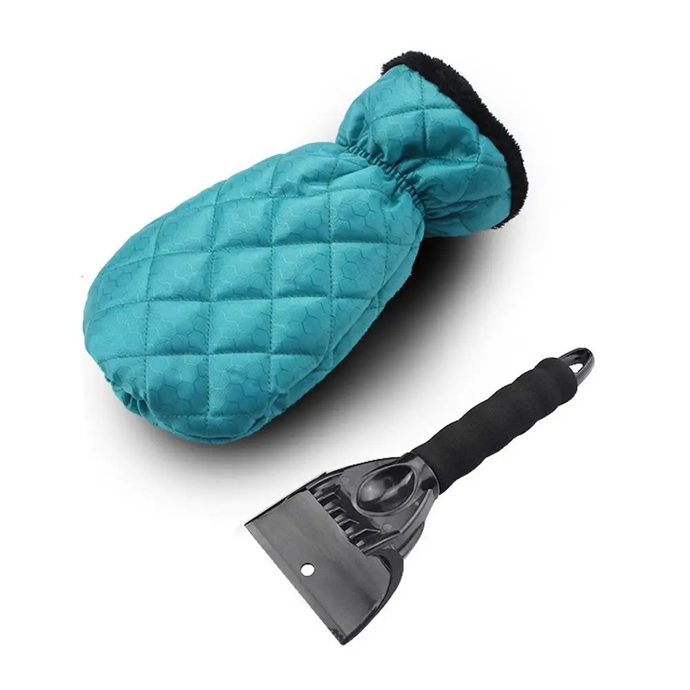 Скребок для льда перчатка теплая Варежка с кистью съемный автомобильный скребок