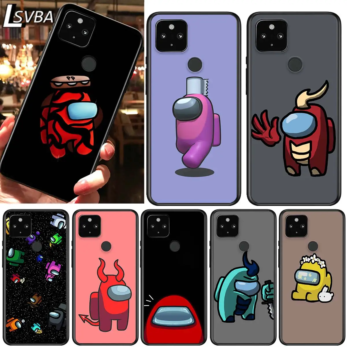 

Hot Game A US Shockproof Cover for Google Pixel 5 5A 4 4A XL 5G Black Phone Case Shell Soft Fundas Coque Capa