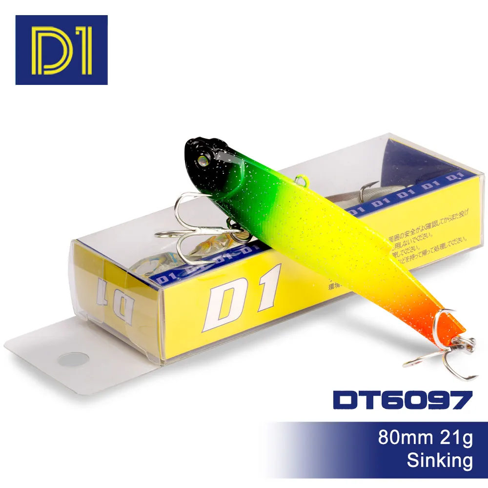 

D1 VIB Fishing Lures 80mm/21g 90mm/31g Vibration Artificial Rattlin Wobblers Bassday Range Vib Bass For Winter Fishing Tackle