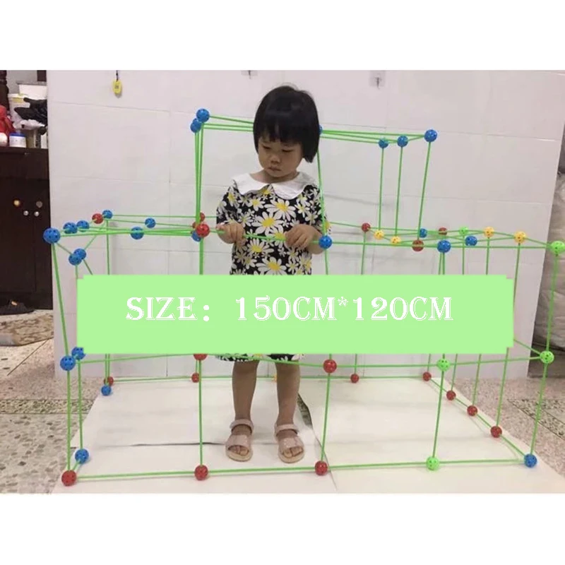 Детское здание крепость замок туннель палатка набор самостоятельной сборки для