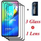 9H закаленное стекло для Motorola Moto G8 Power полное покрытие защита для экрана закаленное стекло для Moto G8 Play Plus стекло для объектива камеры