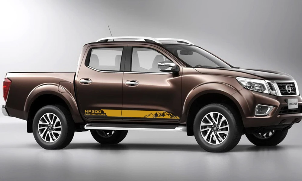 2 шт. автомобильные длинные полосы наклейки для Nissan NAVARA NP300 DIY Авто Боковая дверь виниловая пленка наклейка спортивный стиль Тюнинг автомобиля аксессуары